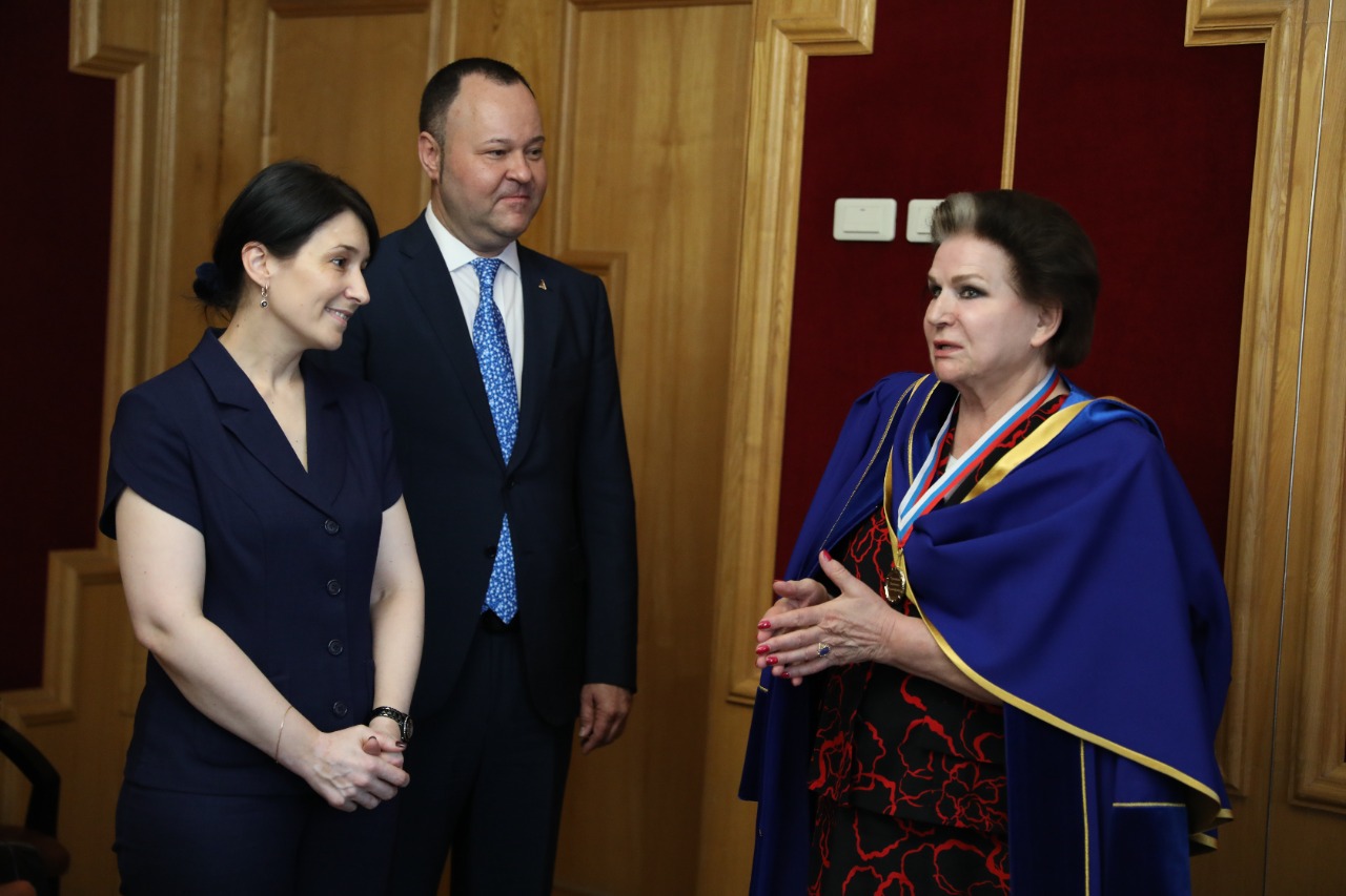 Первая женщина-космонавт Валентина Владимировна Терешкова стала почетным профессором РХТУ имени Д.И. Менделеева