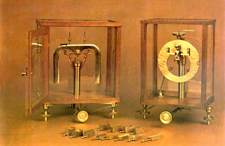 Маятник-диск и маятник-подкова, сконструированные Д.И. Менделеевым.