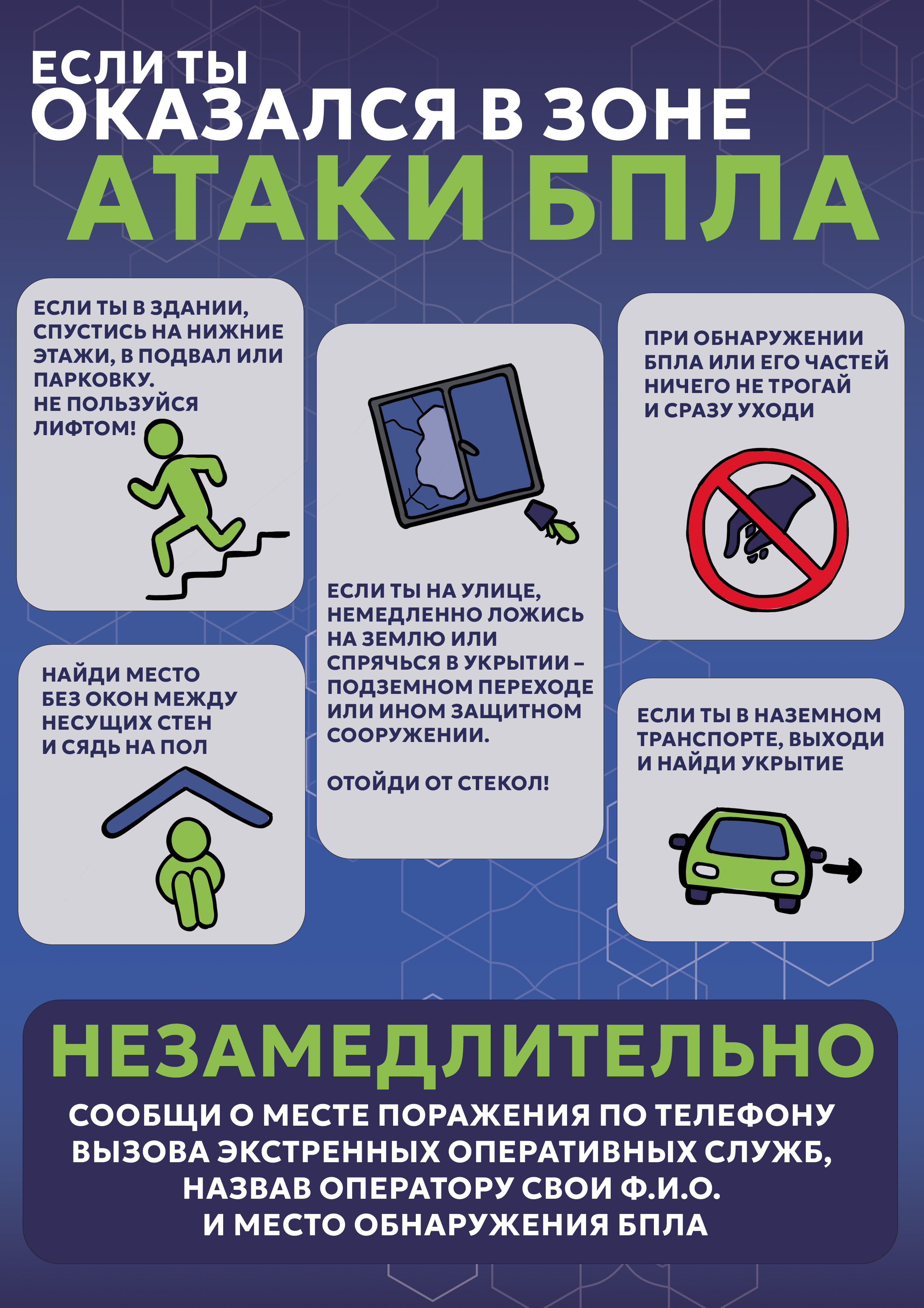 Действия при атаке БПЛА (Инструкция по безопасности)